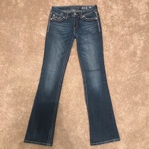 Miss Me 5 Pocket Boot Cut Jeans Size 27